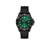 Montre Hugo Boss Ace Homme En Silicone Noir 1513915 Avec Cadran Vert