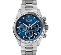 Hugo Boss Montre Homme Hero 1513755 Chronographe Quartz Acier inoxydable Cadran bleu 5 ATM