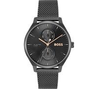 Boss Montre Analogique Multifunction à Quartz pour Homme Collection Tyler avec Bracelet Milanais en Acier Inoxydable Noir - 1514105