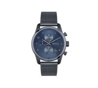 BOSS Montre Chronographe à Quartz pour Homme Collection SKYMASTER avec Bracelet Milanais en Acier Inoxydable Bleu - 1513836