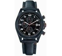 MONTRE HUGO BOSS ORANGE Chrono avec Date. Bracelet en Cuir Noir. 249,00€ NEUVE