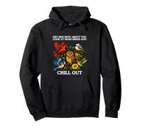 Montre Humoristique avec Inscription « Look At Some Birds and Chill Out » Sweat à Capuche