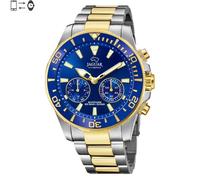 Montre hybride connectée - Jaguar - J889/1 - Acier IP or - Cadran bleu - Verre saphir