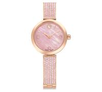 Montre Illumina, Fabriqué en Suisse, Bracelet en cristal, Roses, Finition or rose OS