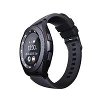 Montre Intelligente 1,54 Pouces Écran Rond Bluetooth 4.0 Appel De Carte Montre Intelligente Caméra Photo Montre - Noir