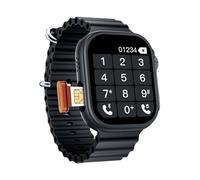 Montre intelligente 4G avec fente pour carte SIM, écran tactile complet et fonction d'appel, montre intelligente cellulaire étanche pour homme et femme