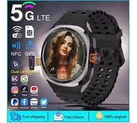 Montre intelligente 5G 1:1 32GB stockage, Bluetooth, NFC, IP68 étanche, appels, GPS, boussole, sport extérieur, adaptée
