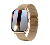 Montre Intelligente À Écran Tactile Complet Pour Hommes Et Femmes,Montre-Bracelet De Sport,Montres De Fitness,Appel Bt,Montre Intelligente Numérique,Cadeau,2023.2-Gold.