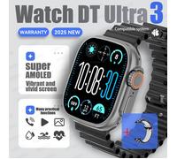 Montre intelligente AMOLED DT Ultra 3, 2.01"", Bluetooth, mémoire 32Go, AI, musique MP3, app store, réseau partagé, sport