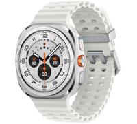 Montre intelligente avec cadran de 47 mm, 1,47"", 480 x 480. Samsung Galaxy Watch Ultra en blanc, connectivité, 4G, WiFi 5, NFC et