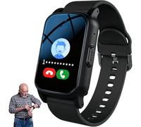Montre intelligente avec détection de chute pour senior avec appel SOS et GPS, montre de sécurité pour personnes âgées pour homme et femme, bracelet d'alerte d'urgence pour Thanksgiving, Halloween