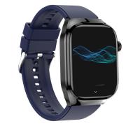 INF Montre intelligente avec ECG, fréquence cardiaque, tension artérielle, sommeil, podomètre Bleu