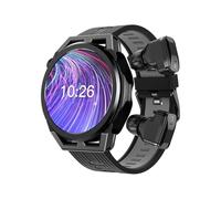 Montre Intelligente avec écouteurs sans Fil, écran Tactile de 1,54", Moniteur de Fitness avec fréquence Cardiaque, Sommeil, Casque Bluetooth TWS intégré avec Suppression du Bruit ENC, Double stéréo