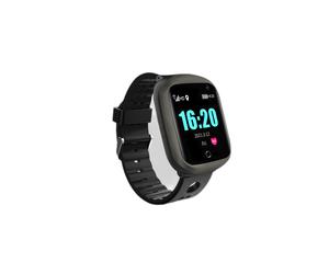 Montre intelligente avec fréquence cardiaque, tension artérielle,positionnement Black