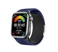 Montre Intelligente Avec Mesure Précise De La Pression Artérielle Et Ecg, Compatible Avec Huawei, Samsung, Apple, Garmin Bleu