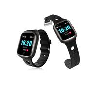 Montre intelligente avec positionnement GPS, fréquence cardiaque Black