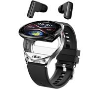 Montre Intelligente Bluetooth Earbuds,Répondre Aux Appels,1.39 Inch Round Sport Watch For Ios & Android With Étape,Calories,Rythme Cardiaque,Moniteur De Sommeil (Or Rose)