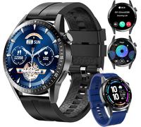 Montre Intelligente Business Et Sport Pour Hommes/Femmes - Communication À Fonction Complète, 123 Modes De Sport, Surveillance De La Santé, Compatible Avec Android 5.0 Et Ios 9.0+, Doré