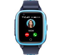 Montre Intelligente Connectée Enfant GPS 4G pour Garçon Fille avec WiFi Appel Vidéo SOS Caméra Étanche Message Réveil Chronomètre Mode Classe Lecteur de Musique Notification de Vibration, Bleu