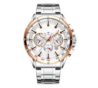 Montre intelligente d'affaires pour homme - En acier inoxydable - Montre chronographe microseconde - Bijou fantaisie classique avec date du calendrier - Bracelet mécanique pour anniversaires, Nouvel