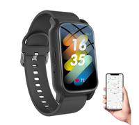 Montre intelligente de détection de chute pour personnes âgées avec suivi GPS, alerte SOS et appel vidéo HD, traqueur d'activité étanche pour démence/Alzheimer, cadeau de sécurité 4G pour les