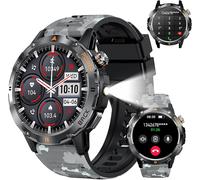 Montre Intelligente De Sport De Plein Air Avec Gps, Écran Ips De 1,54"", Lampe De Poche Led, Boussole Et Résistance À L'eau P68 Pour Les Amateurs De Fitness Android Et Ios