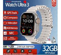 Montre intelligente DT Ultra 3 NFC GPS pour iOS, écran AMOLED, 32Go, ChatGPT, musique et vidéo, sport, APP store intégré[7SMA670]