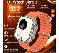 Montre intelligente DT Ultra 3 Pro avec écran AMOLED, 32Go, MP3/MP4, GPS, NFC, ChatGPT, multisport, compatible homme femme[7SMA761]