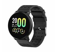 Montre intelligente et ajustée iWear M9 ronde avec Full Touch 1,3'' IPS Contrôle multimédia / HR / Tension artérielle / Social Noir