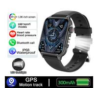 Montre Intelligente Étanche Ip67 Life Pour Femme, Écran Ultra Fin De 1.96 Pouces, Lampe De Poche Led, Appel Sans Fil, Vérification De La Santé, Nouveau, 2025.Black Silica.