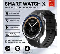 Montre Intelligente Étanche Pour Oppo Watch X, Mémoire 4g, Musique, Vidéo, Appel Bluetooth, Ip68, Amoled, Écouteurs Tws, Nouveau, 2024-Noir