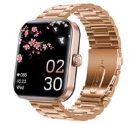 Montre intelligente F57L avec grand écran HD de 1,9", peut répondre et passer des appels. Peut mesurer automatiquement la fréquence cardiaque, l'oxygène dans le sang, la température corporelle, le
