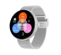 Montre Connectée Femme Élégante Suivi Santé Appel Bluetooth Forever Argent
