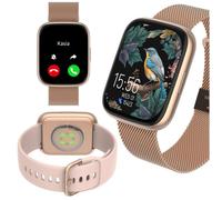 Montre intelligente - FOREVER - SW-330 - Or rose - Écran 1,95'' - IP68 - Bluetooth 5.4