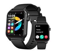 Montre Intelligente Homme (Cadran/Répondre Aux Appels), IP67 Etanche Montre Connectée avec Microphone/Conférencier, 1,96 Pouces Bluetooth 5.0 Smart Watch avec HR/BP/SpO2/Sommeil pour Android iOS