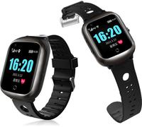 Montre intelligente INF - positionnement GPS, fréquence cardiaque et moniteur de sommeil, appel vidéo, IP67 noir