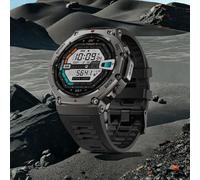 Montre intelligente militaire T-Rex, 3 GPS intégrés, boussole, altimètre, barométrique, 5iko, IP69K, étanche, AMOLED, appel Bluetooth, montre intelligente-Noir