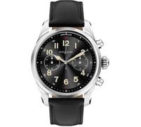Montre intelligente Montblanc Summit 2+ 127647 bracelet en cuir noir