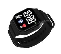 Montre intelligente : montre avec d'activité physique, contrôle parental sécurisé | Moniteur de pression artérielle, tracker d'exercices, montres LED étanches, silicone chronométrage C