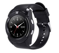 Montre intelligente multi-fonction - RNCYN - V8 - Écran circulaire - Carte SIM - Caméra intégrée - Noir - Multi-langue