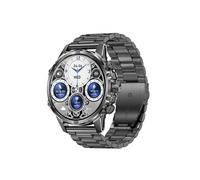 Montre Intelligente - NEOZHOU - CF53 - Ecran AMOLED 1,75" - Bluetooth - Bracelet Acier Noir