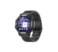 Montre intelligente - NEOZHOU - KC91 - GPS - Assistant Vocal IA - Bracelet acier noir