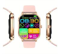 Montre intelligente PARAMOUNT CITY 2026 écran HD 2,02 pouces Bluetooth suivi activité et cardio bracelet silicone rose