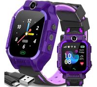 Montre Intelligente Pour Enfant Avec Caméra Gps Sim Pour Enfants Filles Garçons À Partir De 3 Ans Écran Tactile Sport Fitness Bracelet Cadeau Call Android Ios Violet