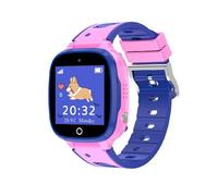 Montre intelligente pour enfants avec 1 écran couleur 44 couleurs étanche pour enfants avec chargement magnétique longue veille, bracelet en silicone ABS et boîtier en plastique