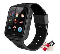 Montre intelligente pour enfants garçons filles avec écran tactile Montre intelligente avec appel téléphonique SOS lecteur de musique alarme jeux de caméra pour Noël anniversaire, noir
