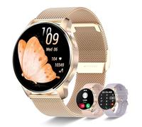Montre intelligente pour femme, appel Bluetooth et réponse, montre numérique pour femme, avec sommeil, fréquence cardiaque, 20 sports, montre de fitness, chronomètre et podomètre, étanche, montre