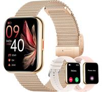 Montre Intelligente Pour Femme, Appels Et Réponse/Whatsapp/Assistant Vocal, 1,85"" Avec Moniteur De Fréquence Cardiaque, Moniteur De Sommeil, Podomètre, 110+ Montre Sportive Android[Mon8300261]