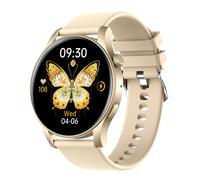 Montre intelligente pour femme avec écran tactile, répondez/passez des appels avec fréquence cardiaque, pression artérielle, surveillance du sommeil, plus de 100 modes sportifs, suivi de la condition 