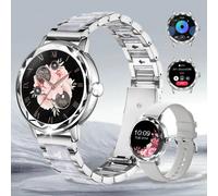 Montre Intelligente Pour Femme Avec Fonction D'Appel Et De Message,Surveillance De La Fréquence Cardiaque Et De L'Oxygène Dans Le Sang,Surveillance Du Sommeil Et Mode Exercice.Argent.Autre